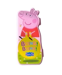 Peppa Pig 1 Pencil Box with 1 Pencil,1 Eraser,1 Scale & Time-Table for Back to School Kids Green, for Gift, Return Gift Colour As Per Availability Any One (Green Pink Blue)