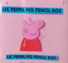 Peppa Pig 1 Pencil Box with 1 Pencil,1 Eraser,1 Scale & Time-Table for Back to School Kids Green, for Gift, Return Gift Colour As Per Availability Any One (Green Pink Blue)