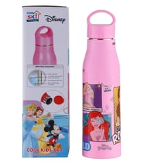 Cool Kids-600 Insulated Water Bottles 550 ml Princess Inner Steel Blue For Kids, Gift, Return Gift