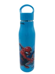 Cool Kids-600 Insulated Water Bottles 550 ml Spiderman Inner Steel Blue For Kids, Gift, Return Gift