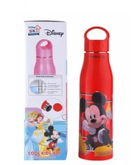 Cool Kids-600 Insulated Water Bottles 550 ml Mickey Inner Steel Blue For Kids, Gift, Return Gift