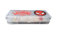 Avengers Nexon Pencil Box Cartoon Theme Printed Kid's Plastic Pencil Box with Compartment and Stationery Items ( Pencil ,Eraser  & Time-Table ) Return Gifts for Kids Birthday Party (Avengers)