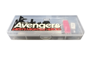 Avengers Nexon Pencil Box Cartoon Theme Printed Kid's Plastic Pencil Box with Compartment and Stationery Items ( Pencil ,Eraser  & Time-Table ) Return Gifts for Kids Birthday Party (Avengers)