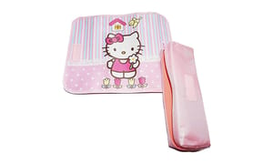 Cartoon Character Multi-Layer Large Capacity Tripple Zipper Canvas Pencil Case/Pouch for School Kids Teenagers Boys Girls and Best for Gifting/Birthday (Hello Kitty New)