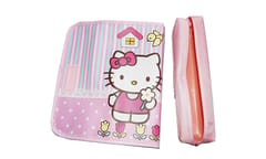 Cartoon Character Multi-Layer Large Capacity Tripple Zipper Canvas Pencil Case/Pouch for School Kids Teenagers Boys Girls and Best for Gifting/Birthday (Hello Kitty New)