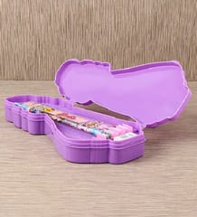 Pencil Box Barbie Cartoon Theme Shape Pencil Box with Compartment Return Gifts for Kids Birthday Party, Size - 22x11x3 cm New Year Gift Festival Gift