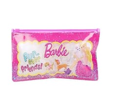 Cartoon Character Print Barbie Pencil Pouch Return Gift for Kids Birthday Party (Barbie Pouch Set of 10)