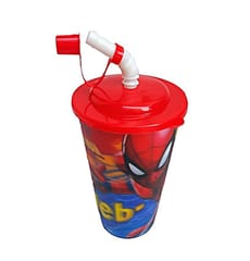 Spiderman  Cartoon 3D Printed Sipper Bottle/Glass/Return Gift for Kids Girls Boys Birthday Party 600ML (Big Size) (Pack of 1)