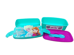 LicRocky Frozen 2 Containers Lunch Box 850 ml For Girls Back To School Kids And Return Gift Use It As Single Or Double As Per Your Need