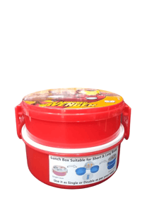 LicRocky Avenger 2 Containers Lunch Box 850 ml For Boys Back To School Kids And Return Gift Use It As Single Or Double As Per Your Need