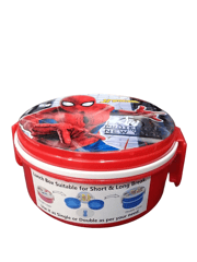 LicRocky Spiderman 2 Containers Lunch Box 850 ml For Boys Back To School Kids And Return Gift Use It As Single Or Double As Per Your Need