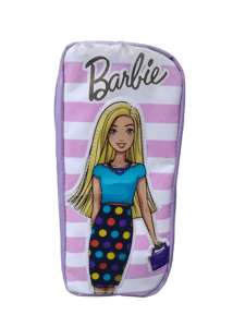 Barbie Cartoon Character Large Capacity Zipper Canvas Pencil Case/Pouch for School Kids/Teenagers / Girls and Best for Gifting / Birthday