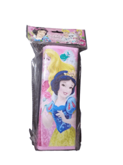 Disney Princess Cartoon Character Large Capacity Zipper Canvas Pencil Case/Pouch for School Kids/Teenagers / Boys / Girls and Best for Gifting / Birthday