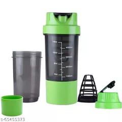 Gym Shaker bottles for drinking protein shake or for regular Daily use (Green 500ml )