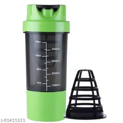 Gym Shaker bottles for drinking protein shake or for regular Daily use (Green 500ml )