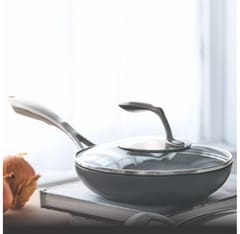 TUPPERWARE Black Series Fry Pan 20cm With LID , Kitchen Accesories , Pack OF 1 , For Gift