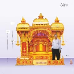 Siddhivinayak Makhar 76" For Ganpati Festival(4.5FT)