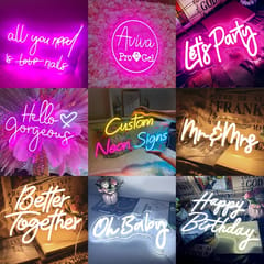 Custom Name Neon Sign for Wall Home Decor, Customized Neon Light Personalized Gift, Wedding Neon Name, LED Neon For Couple Sign