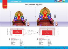 Mayurasan Makhar 39" For Ganpati Festival(2FT)
