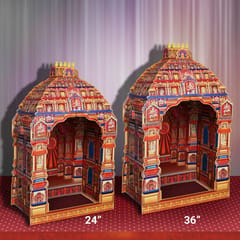 Eco Friendly Minakshi Makhar 36" For Ganpati Festival