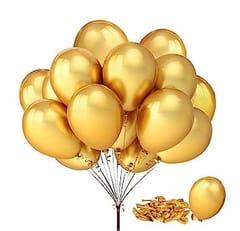 50th Happy Anniversary Balloon Decoration ,Decoration Theme-Gold & White , Happy Anniversary Decoration Service At Your Door-Step, (50th Anniversary Decoration)