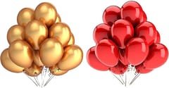 10th Happy Anniversary Balloon Decoration ,Decoration Theme-Red & Gold , Happy Anniversary Decoration Service At Your Door-Step, (10th Anniversary Decoration)