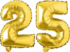 25th Happy Anniversary Balloon Decoration ,Decoration Theme-Red & Gold , Happy Anniversary Decoration Service At Your Door-Step, (25th Anniversary Decoration)