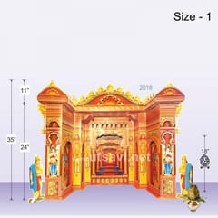 3D Ganesh Mahal Makhar 38" For Ganpati Festival(2FT)