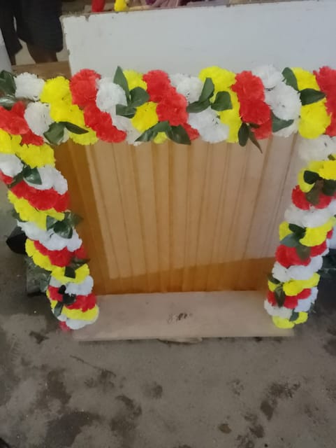 Artificial Flower Decoration  For Ganesh Chaturthi Flower Decoration - Ideas for Ganpati Festival Decoration Service For Home 2023