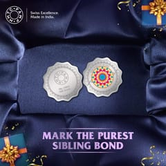 MMTC-PAMP 999.9 Pure 20gm Silver Rakhi/Raksha Bandhan Coin Gift for Sister - Rakhi Gift for Brother & Sister  By cThemeHouseParty