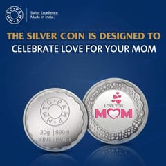 MMTC-PAMP Mother's Day 999.9 purity 20 gm Silver Coin  By cThemeHouseParty