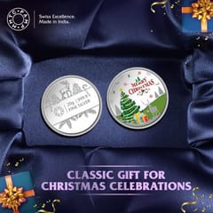 MMTC-PAMP Merry Christmas (999.9) 20 gm Silver Coin  By cThemeHouseParty
