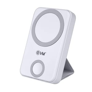 EVM EnMag Pro White 10000mAh Powerbank is foldable stand with perfect for hands-free use while charging