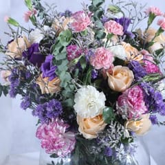 Carnation Cascade N Peachy Roses By cThemeHouseParty