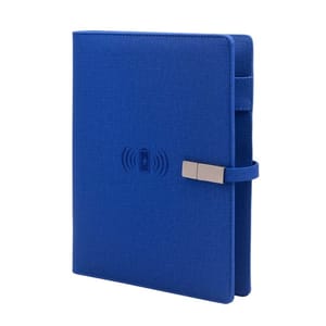 Classy Blue Jute 8000 mAh Diary PowerBank with 16gb Pendrive