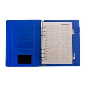 Classy Blue Jute 8000 mAh Diary PowerBank with 16gb Pendrive