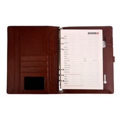 Standard Brown Leather Finished 8000mAh Power bank Diary for a good corporate gifting idea for your friends and colleagues