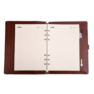 Standard Brown Leather Finished 8000mAh Power bank Diary for a good corporate gifting idea for your friends and colleagues