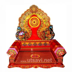 Mayurasan Makhar 27" For Ganpati Festival(1.5FT)