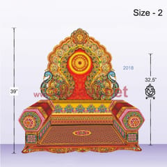 Mayurasan Makhar 27" For Ganpati Festival(1.5FT)