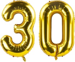 30th Happy Birthday Balloon Decoration ,Decoration Theme- Gold & Black , Happy Birthday Decoration Service At Your Door-Step,( 30th Birthday Decoration )