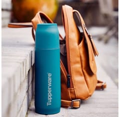 TUPPERWARE TUPP BUDDY 520 ML (1PC)-PEACOCK test , Drinkware, Insulated  Bottle , Hot or Cold Bottle