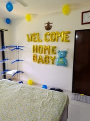 Welcome baby boy decoration service at home