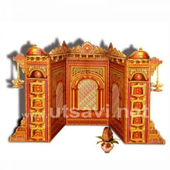 Jaipur Palace 3 Jali Set For Ganpati Festival(1.5FT)