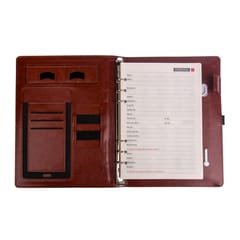 Executive Dark Tan Leather Finished 8000mAh Power bank Diary is a great corporate gift for your manager and employees to make them feel special