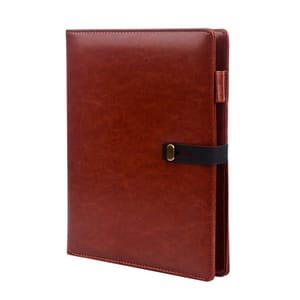 Executive Dark Tan Leather Finished 8000mAh Power bank Diary is a great corporate gift for your manager and employees to make them feel special