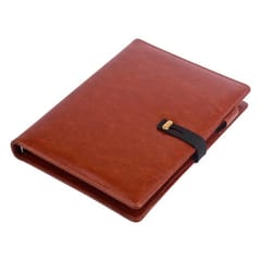 Executive Dark Tan Leather Finished 8000mAh Power bank Diary is a great corporate gift for your manager and employees to make them feel special