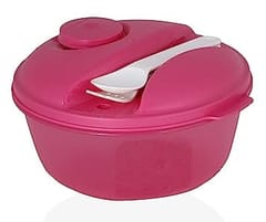 Tupperware Eat Salad On The Go Plastic Storage - 1L- Midget , Purple ,Gift Set