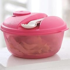 Tupperware Eat Salad On The Go Plastic Storage - 1L- Midget , Purple ,Gift Set