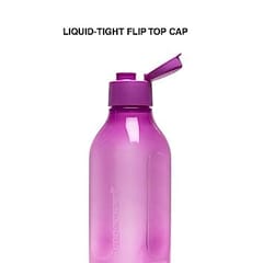 Tupperware Aquasafe Plastic Water Bottle Set, 1 Litre, Set of 4, Multicolour Gift For Back To School Students